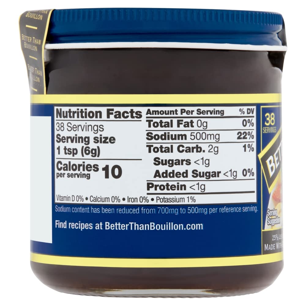 Product image of Better Than Bouillon All Natural Reduced Sodium Vegetable Base Made Seasoned Vegetables 8 oz 8 oz Pack of 2