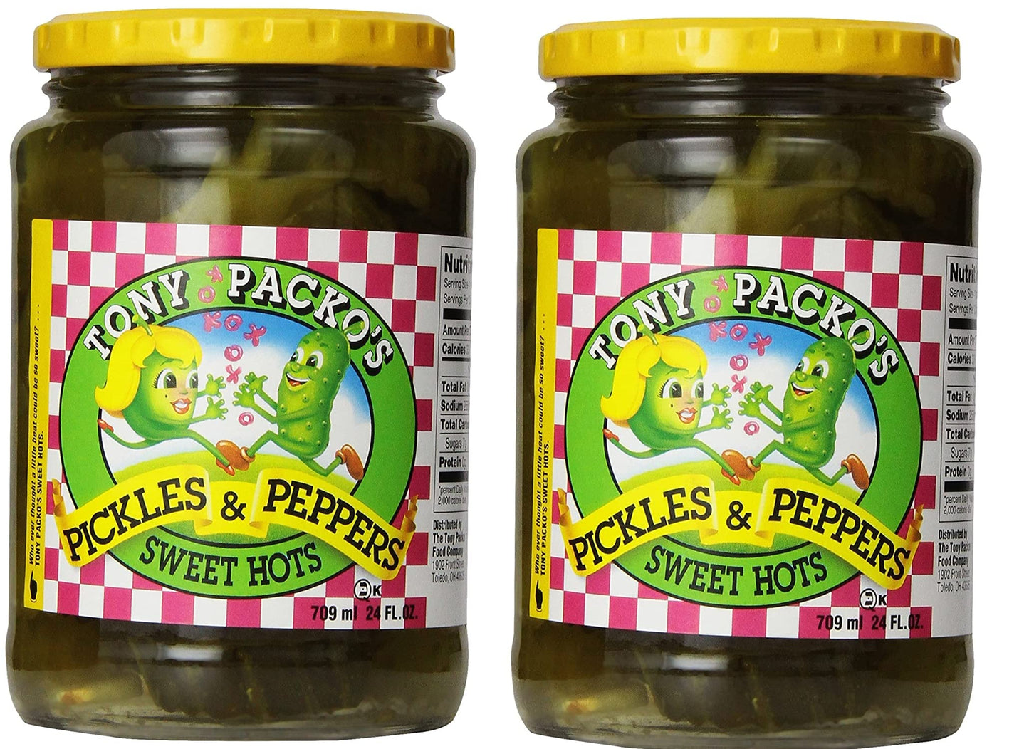 Product image of Tony Packo's Sweet Hot Pickles and Peppers 24 oz 24 oz Pack of 2