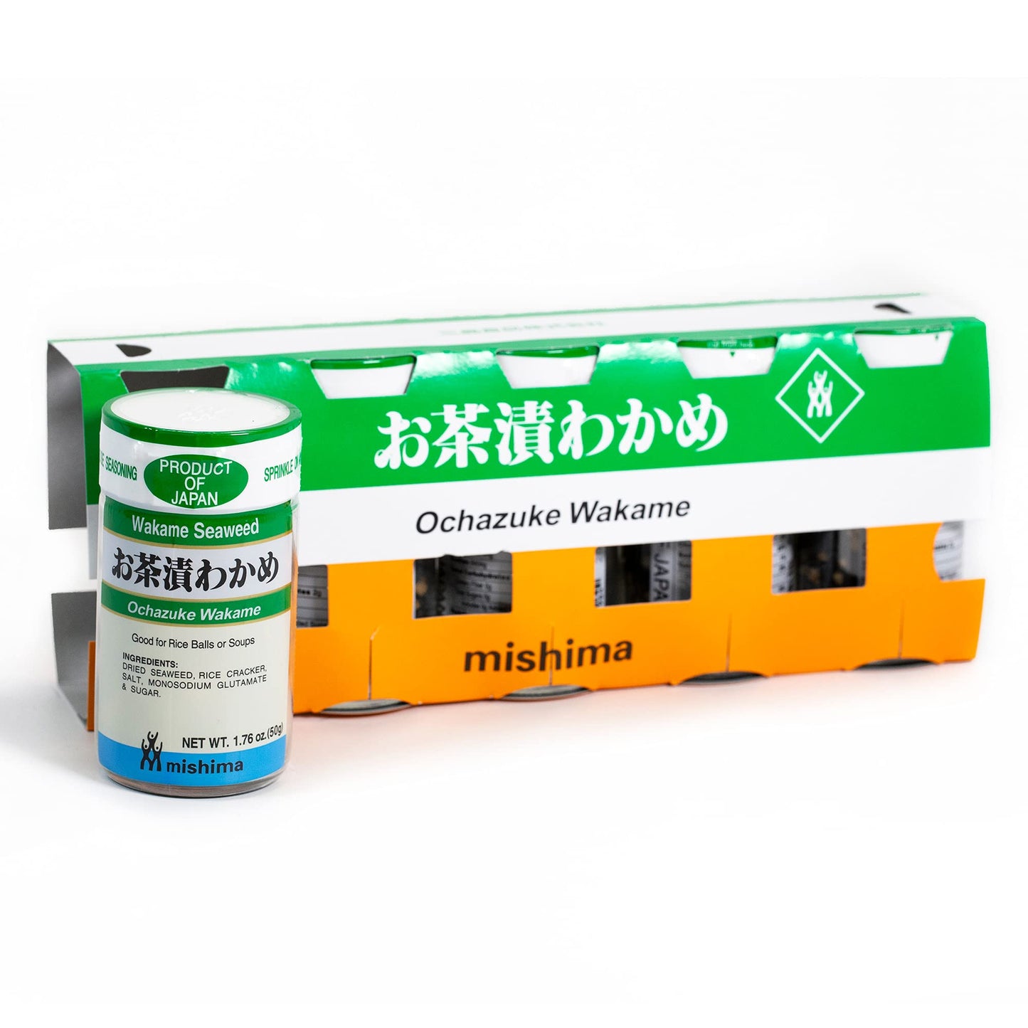 Product image of Mishima Ochazuke Wakame Furikake Rice Seasoning Prepared Seaweed and Sesame Product of Japan 1.76 oz 1.76 oz