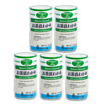 Product image of Mishima Ochazuke Wakame Furikake Rice Seasoning Prepared Seaweed and Sesame Product of Japan 1.76 oz 1.76 oz