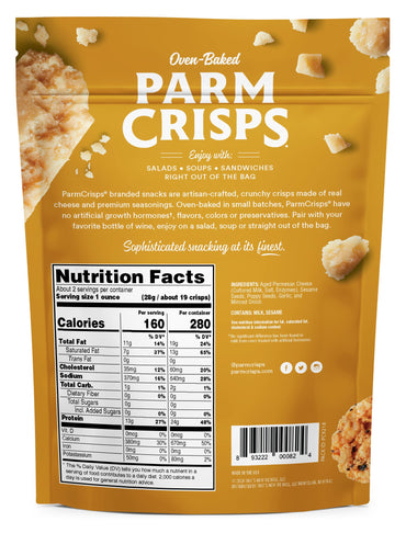 Product image of ParmCrisps Everything Cheese Parm Crisps Oven Baked Keto-Friendly Low Carb High Protein Gluten Free Made