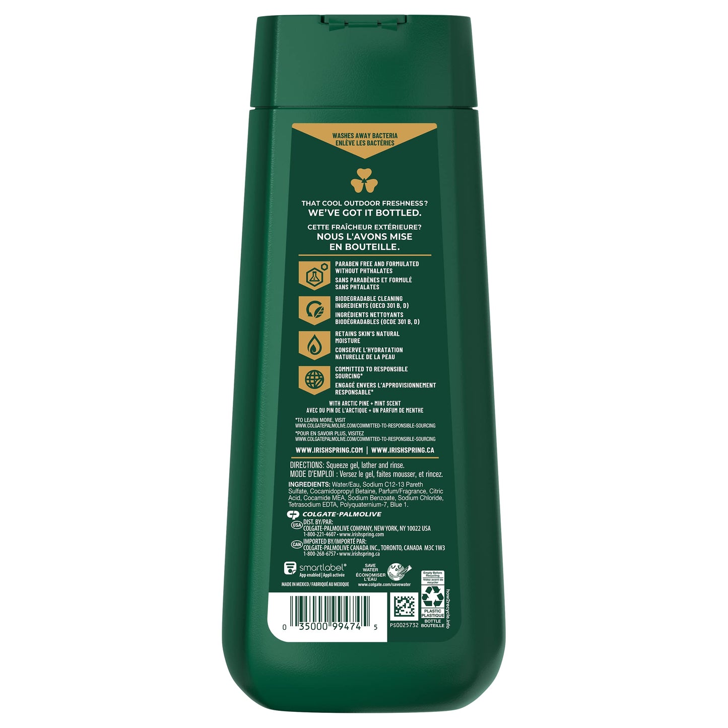 Product image of Irish Spring Mountain Chill Body Wash 20 fl oz 20 fl oz