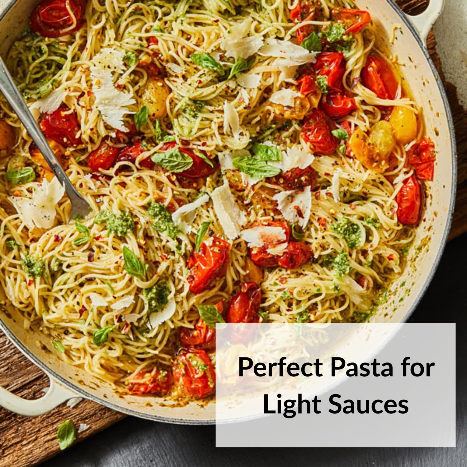 Product image of DeLallo Capellini Angel Hair Pasta Nests Made in Italy Durum Wheat Semolina Flour All Natural Kosher Non-GMO