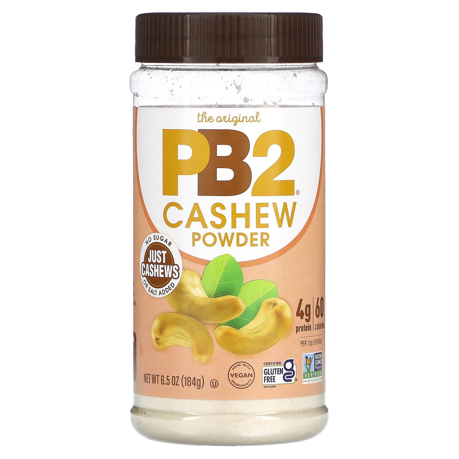 Product image of PB2 Powdered Cashew Butter Cashew Powder No Added Sugar or Salt Jar 6.5 oz 6.5 oz