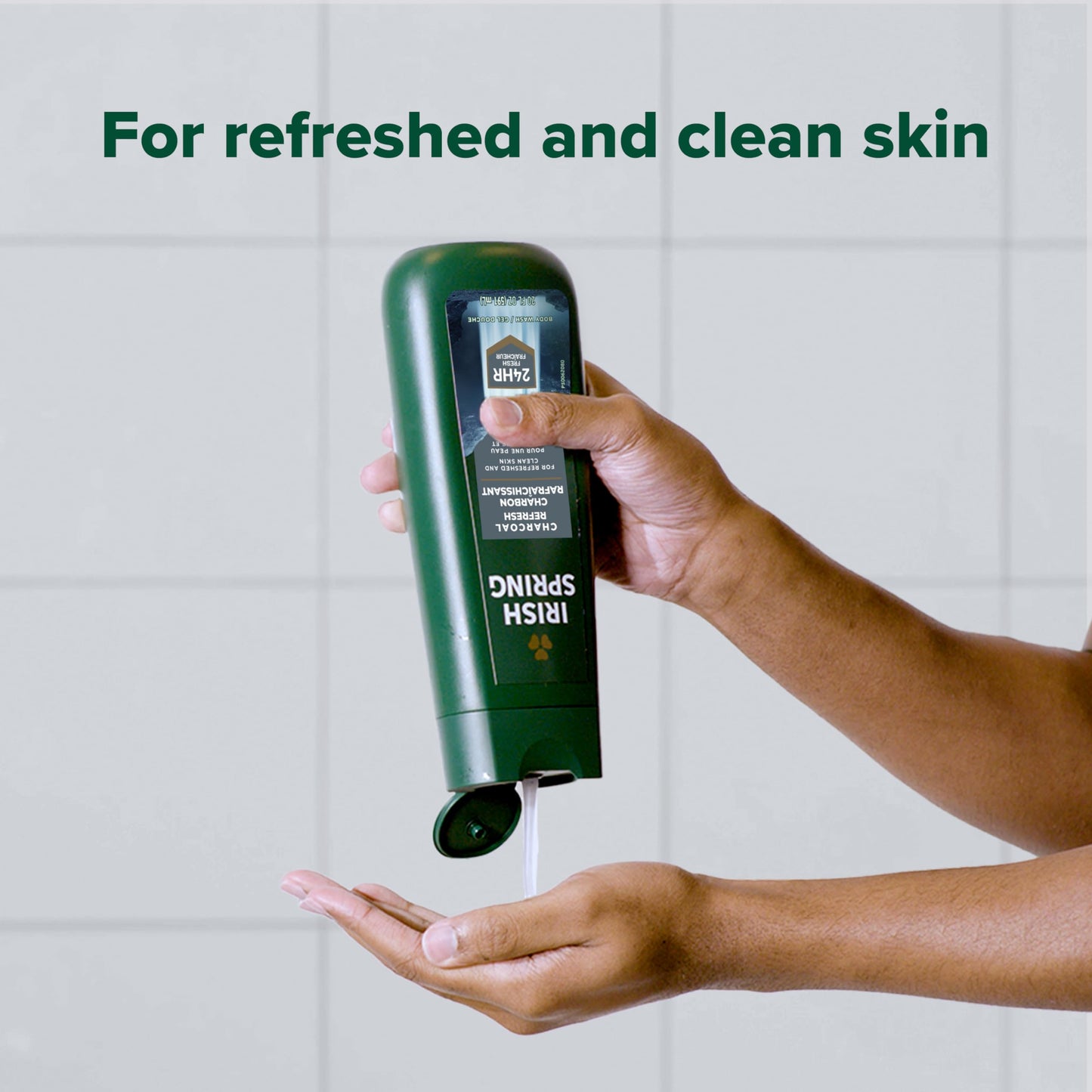 Product image of Irish Spring Men's Body Wash Shower Gel Charcoal Refresh 20 fl oz 20 fl oz Pack of 4