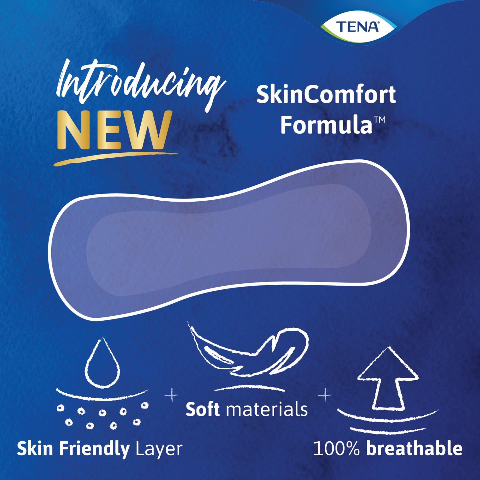 Product image of TENA Sensitive Care Female Incontinence Pads Extra Coverage Very Light Long 9" 50 ct 50 Count