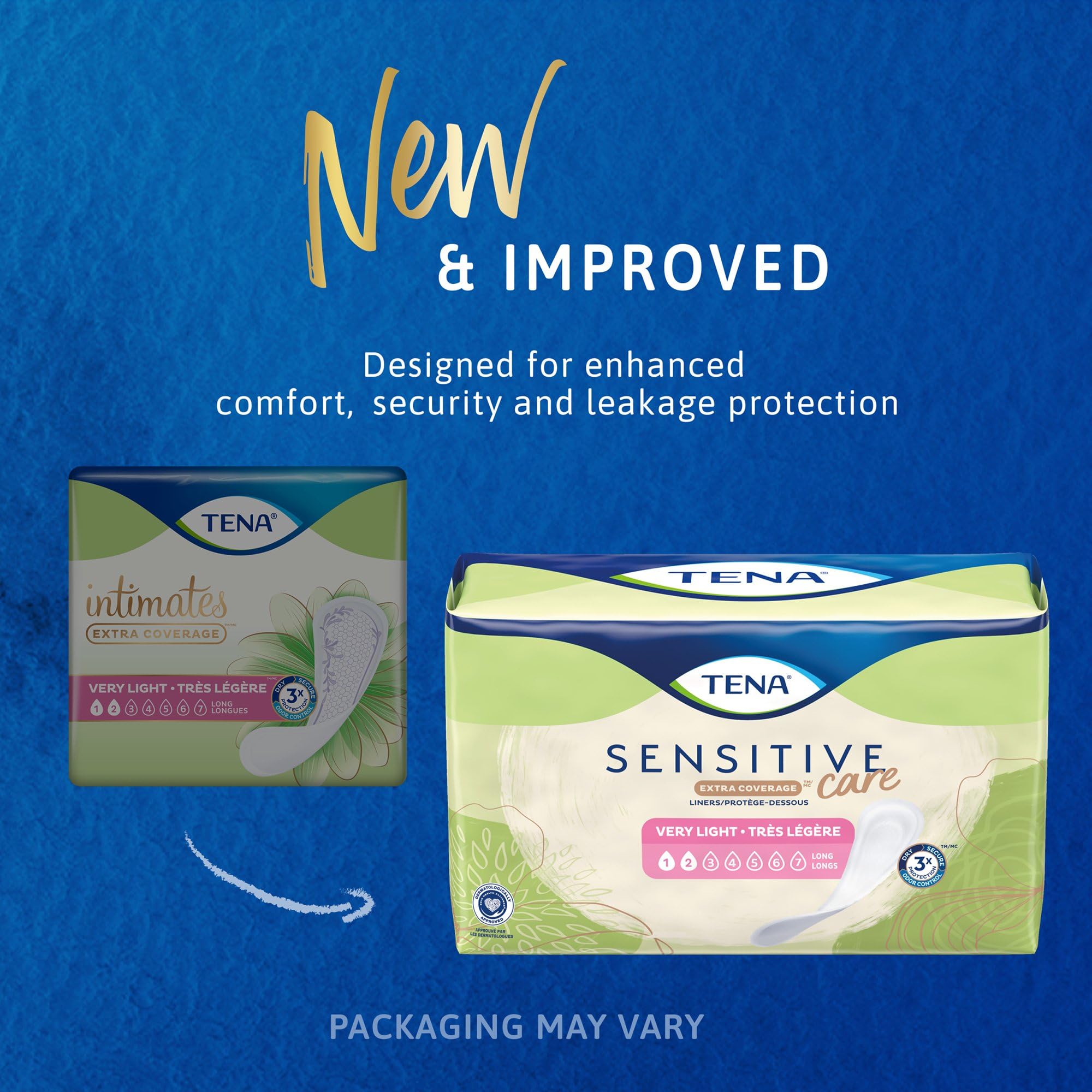Product image of TENA Sensitive Care Female Incontinence Pads Extra Coverage Very Light Long 9" 50 ct 50 Count