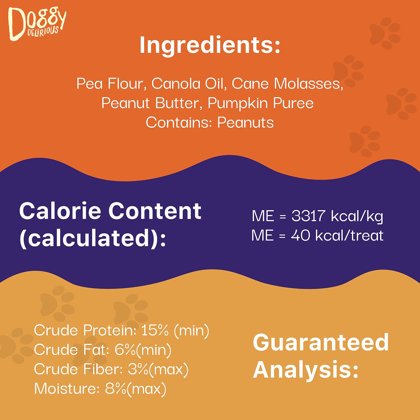 Product image of Doggy Delirious Dog Treats Crunchy BBQ Maple Bacon Flavor All Ages Bones Snacks Human-Grade 16 oz 16 oz Pack