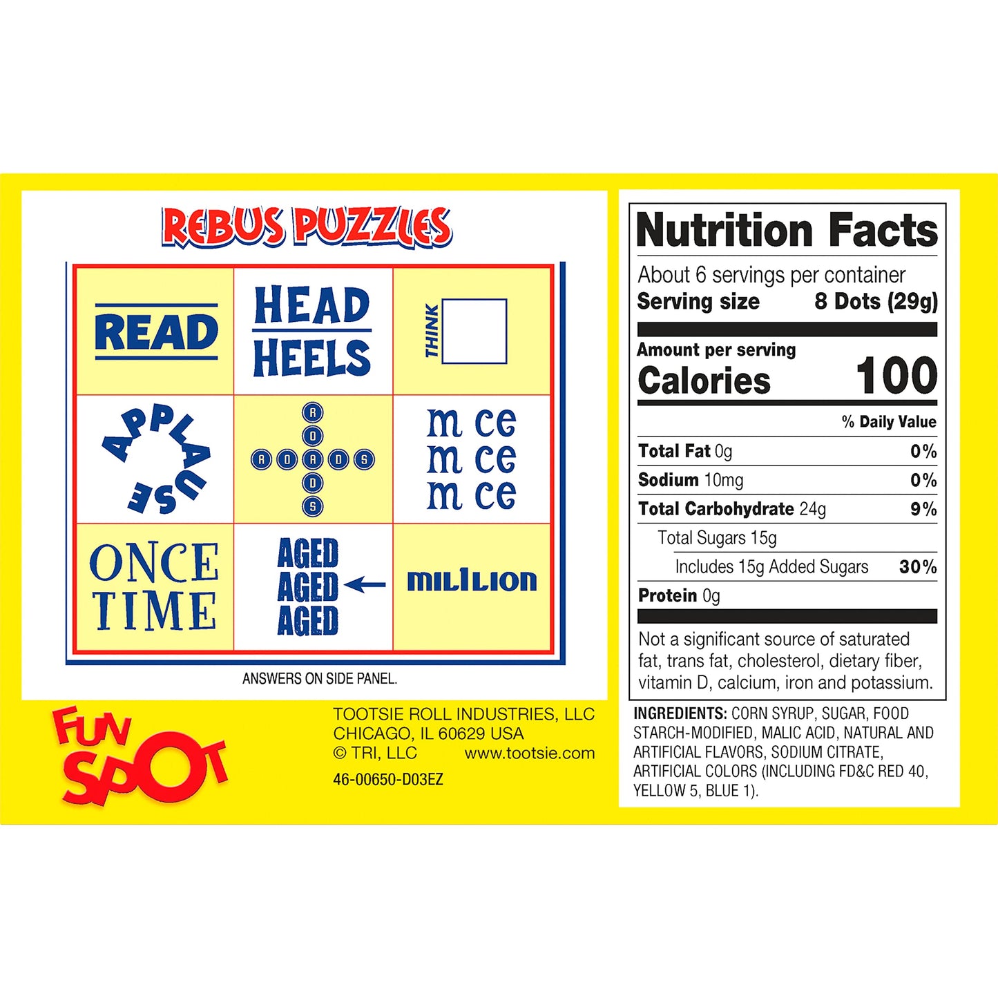 Product image of Tootsie Roll DOTS Assorted Fruit Flavored Gumdrops Candy Theater Box 6.5 oz 6.5 oz Pack of 4