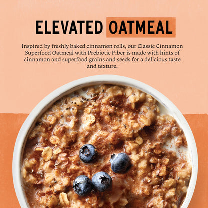 Product image of Purely Elizabeth Classic Cinnamon Superfood Oatmeal Prebiotic Fiber Gluten Free and Non-GMO 9.12 oz 9.12 oz