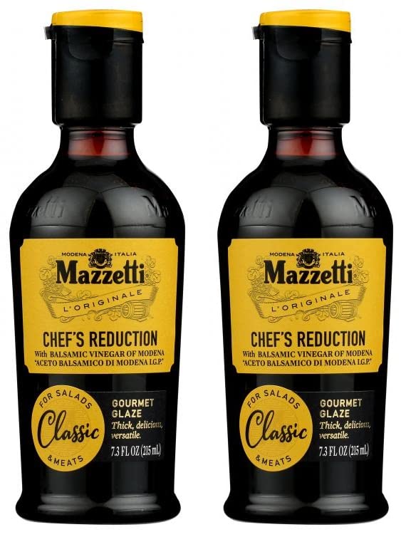 Product image of Mazzetti Balsamic Vinegar Glaze Classic Modena PGI Thick and Rich Perfect for Salads Meats Vegetables Bottle