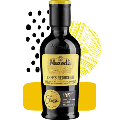 Product image of Mazzetti Balsamic Vinegar Glaze Classic Modena PGI Thick and Rich Perfect for Salads Meats Vegetables Bottle