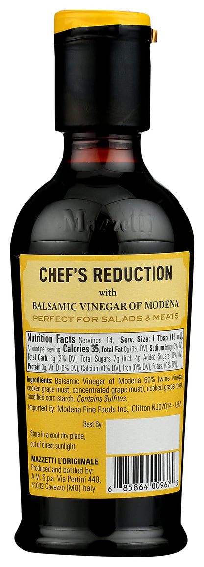 Product image of Mazzetti Balsamic Vinegar Glaze Classic Modena PGI Thick and Rich Perfect for Salads Meats Vegetables Bottle