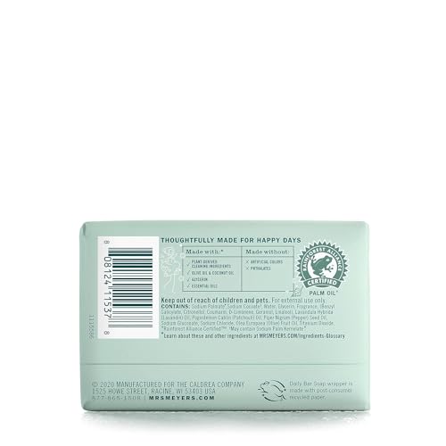 Product image of Mrs. MEYER'S Clean Day Bar Soap Use as Body Wash or Hand Soap Made Essential Oils Birchwood 5.3 oz 5.3 oz
