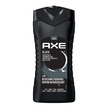 Product image of AXE Black Frozen Pear and Cedarwood Scent 3-in-1 Body Wash Face Wash Hair Wash 8.4 fl oz 8.4 fl oz