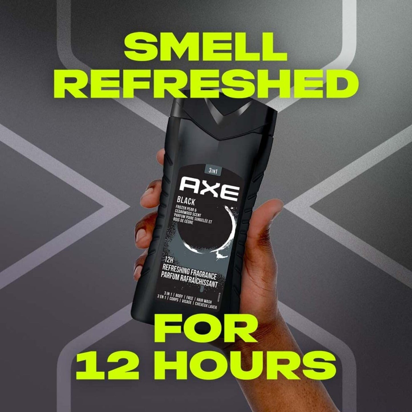 Product image of AXE Black Frozen Pear and Cedarwood Scent 3-in-1 Body Wash Face Wash Hair Wash 8.4 fl oz 8.4 fl oz