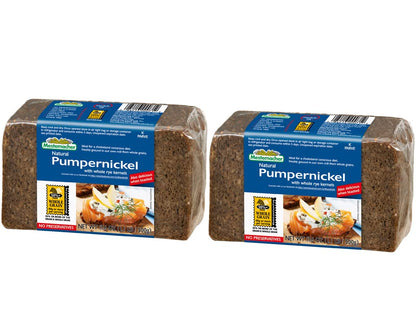 Product image of Mestemacher Whole Grain Pumpernickel Bread 17.6 oz 17.6 oz Pack of 2