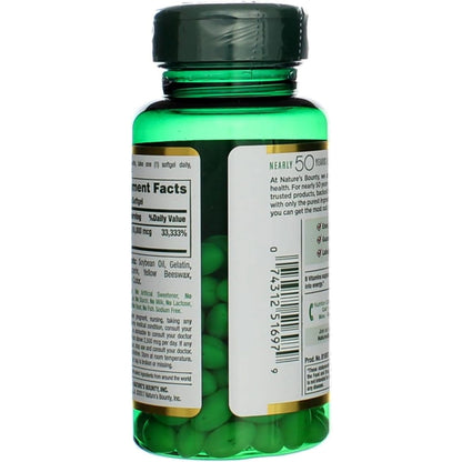 Product image of Nature's Bounty Biotin 10000 mcg Ultra Strength Rapid Release Liquid Softgels 120 ct Pack of 2