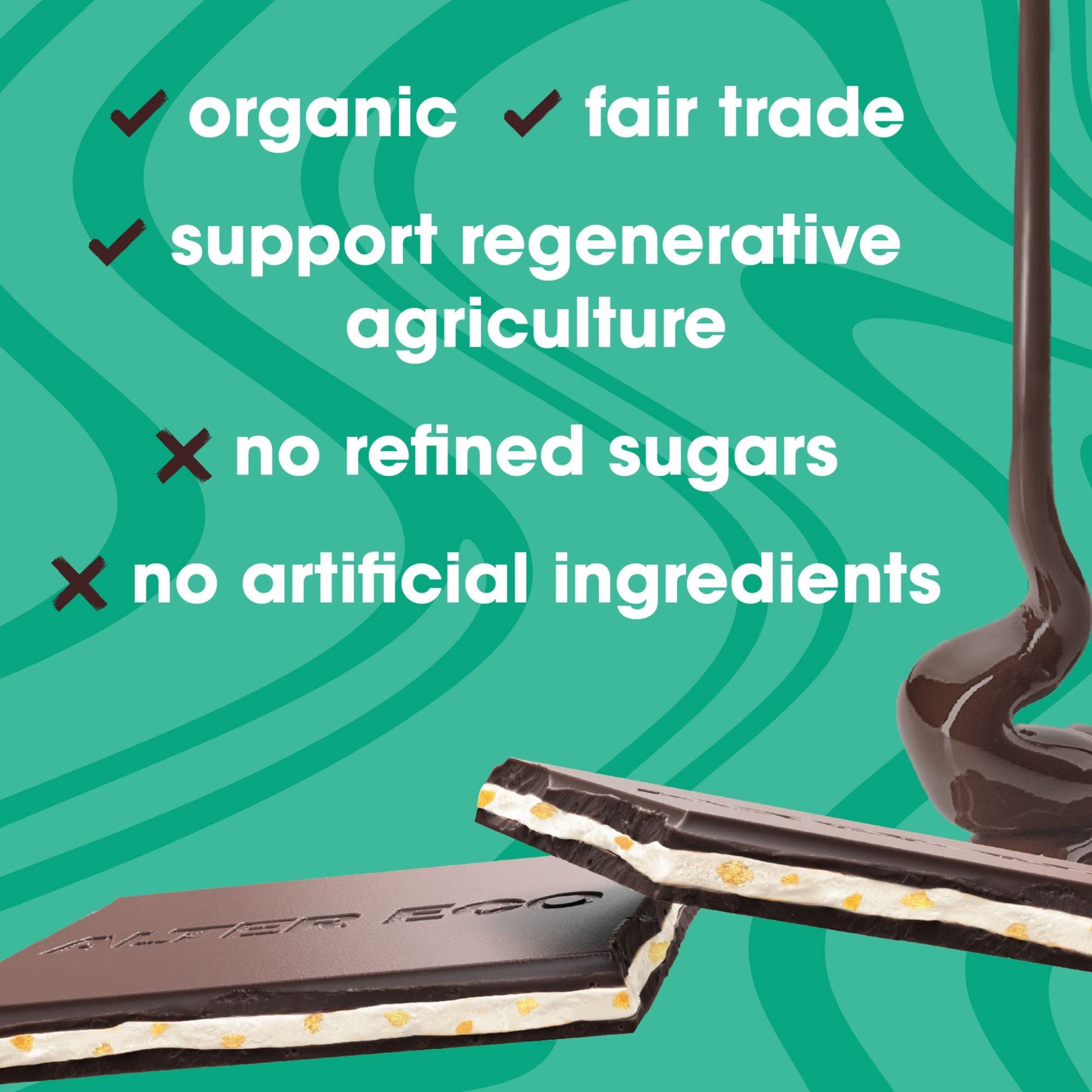 Product image of Alter Eco Creme Brulee Truffle Thins Chocolate Bar Ganache Filling Organic Gluten and Soy-Free Non-GMO Fair
