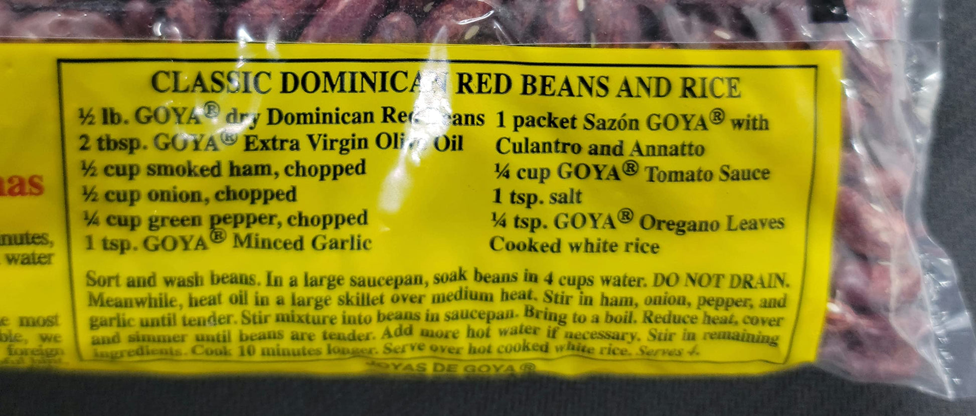 Product image of Goya Dominican Red Beans Habichuelas Rojas Dominicanas Bag 16 oz 16 oz