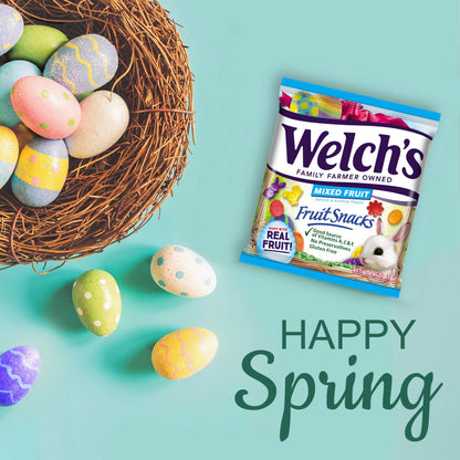 Product image of Welch's Fruit Snacks Mixed Fruit Gluten Free Individual Single Serve Bags 0.5 oz 0.5 oz Pack of 250