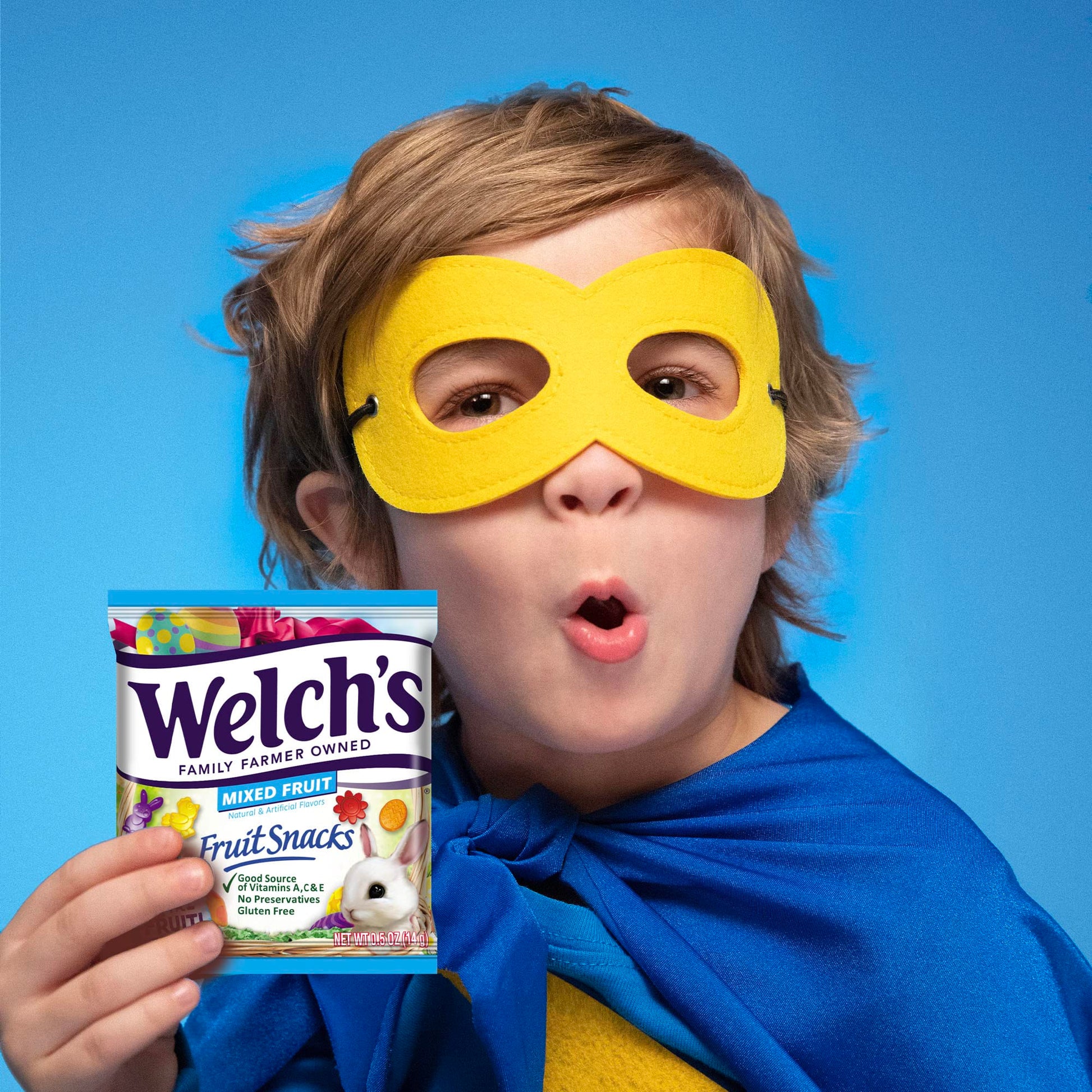 Product image of Welch's Fruit Snacks Mixed Fruit Gluten Free Individual Single Serve Bags 0.5 oz 0.5 oz Pack of 250