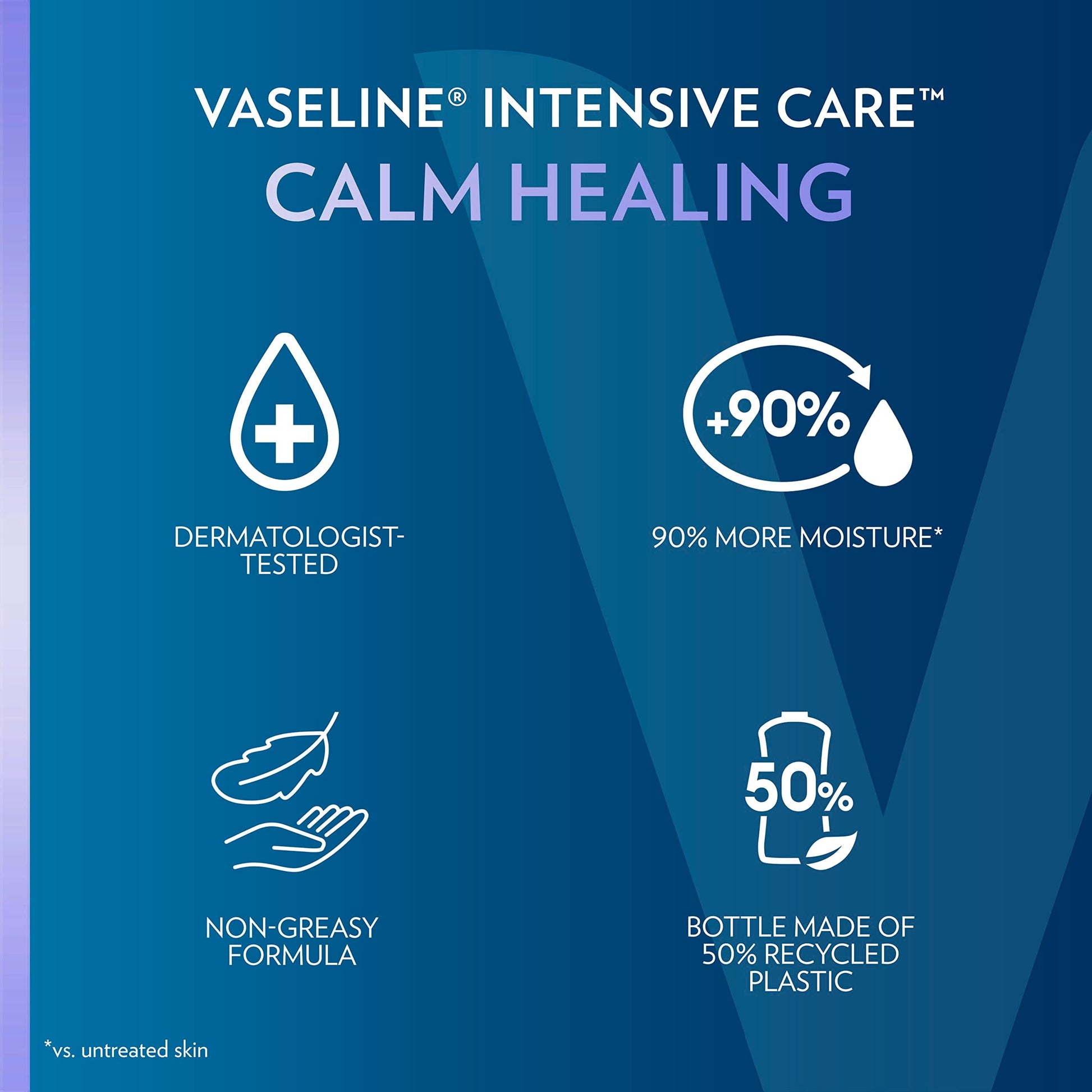 Product image of Vaseline Intensive Care Calm Healing Body Lotion Ultra-Hydrating Lipids Lavender Extract Dry Skin 20.3 oz