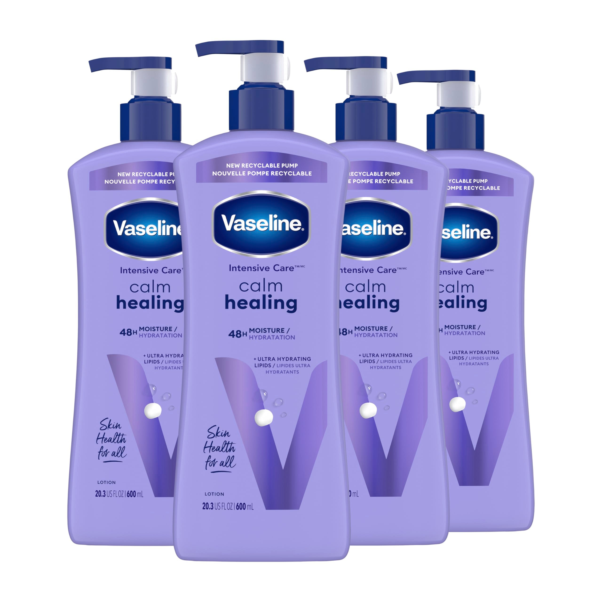 Product image of Vaseline Intensive Care Calm Healing Body Lotion Ultra-Hydrating Lipids Lavender Extract Dry Skin 20.3 oz