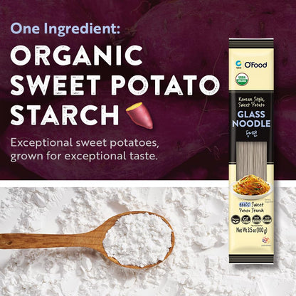 Product image of Chung Jung One Korean Sweet Potato Glass Noodle Non GMO Gluten Free Vegan No Sodium No Sugar 3.5oz 3.53 oz