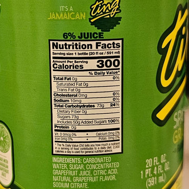 Product image of Mya's Jamaican Pantry D and G Ting Beverage Bottles 20 fl oz 20 fl oz Pack of 3