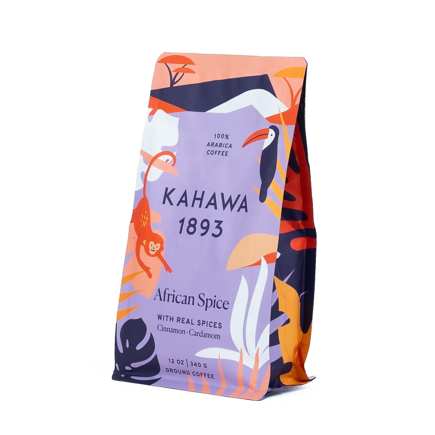Product image of KAHAWA 1893 Medium Roast Ground Coffee African Spice Cinnamon Cardamom and Clove High Antioxidants