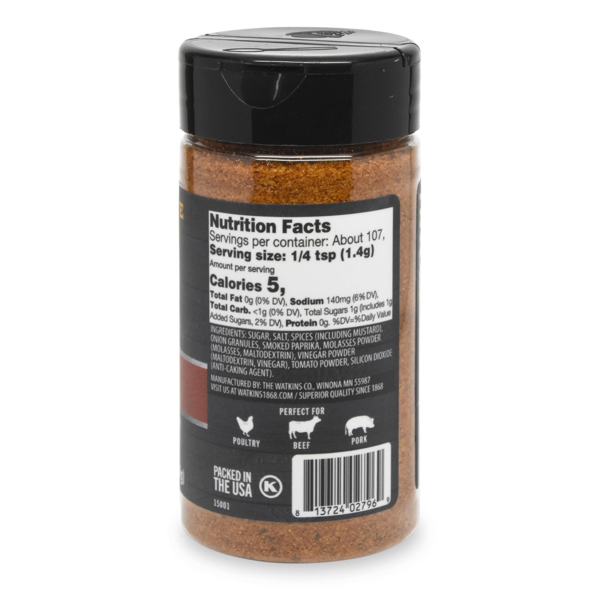 Product image of Watkins Yellowstone Cowboy BBQ Seasoning and Rub 5.3 oz 5.3 oz