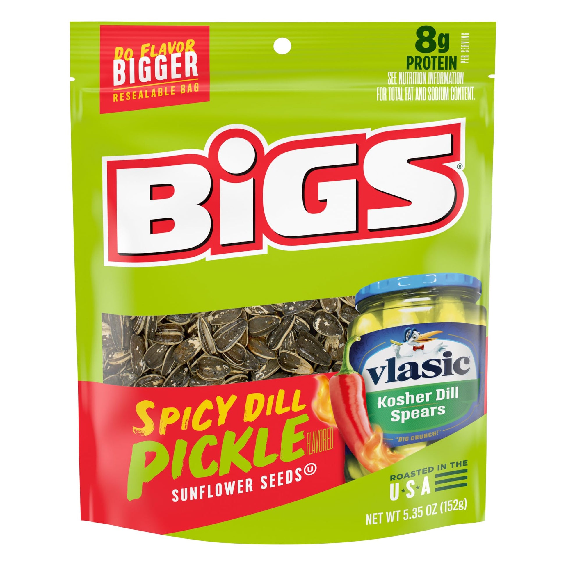 Product image of BIGS Sunflower Seeds Vlasic Spicy Dill Pickle Flavor 5.35 oz 5.35 oz