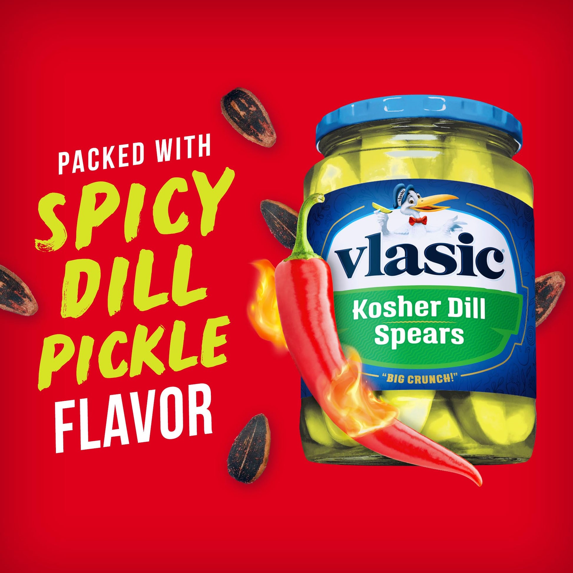 Product image of BIGS Sunflower Seeds Vlasic Spicy Dill Pickle Flavor 5.35 oz 5.35 oz