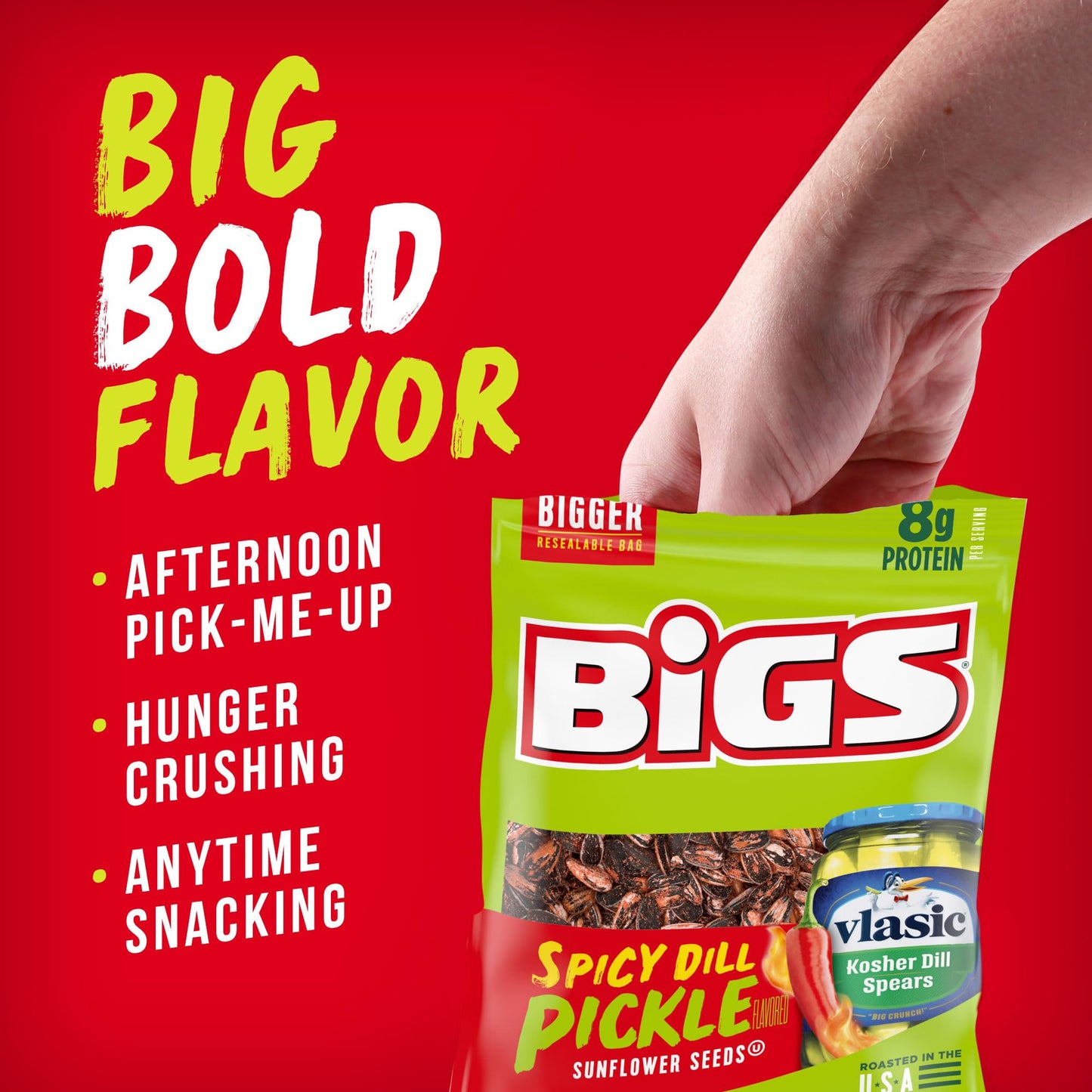 Product image of BIGS Sunflower Seeds Vlasic Spicy Dill Pickle Flavor 5.35 oz 5.35 oz