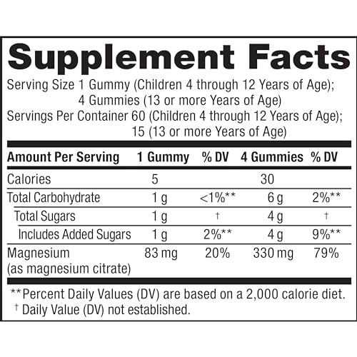 Product image of Natural Vitality Calm Kids Magnesium Supplement Gummies Sweet Citrus Flavored Supports Balanced Mood and