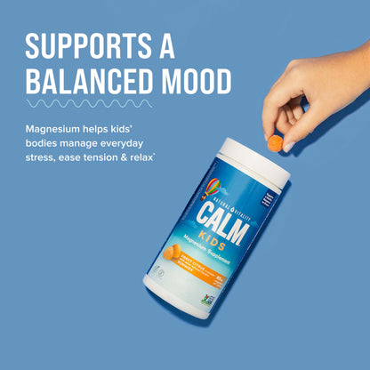 Product image of Natural Vitality Calm Kids Magnesium Supplement Gummies Sweet Citrus Flavored Supports Balanced Mood and
