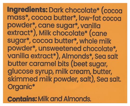 Product image of ChocXO Organic Toffee Almond 69% Dark Milk Chocolate Snaps 3.45 oz 3.45 oz