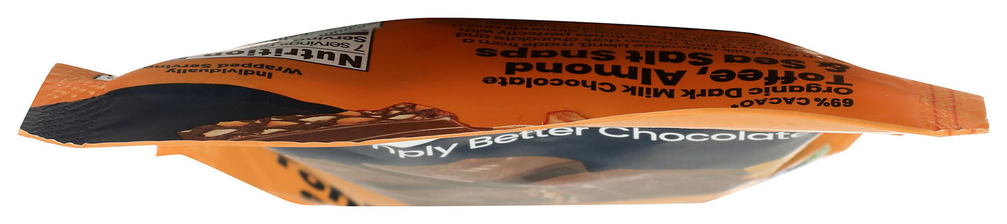 Product image of ChocXO Organic Toffee Almond 69% Dark Milk Chocolate Snaps 3.45 oz 3.45 oz