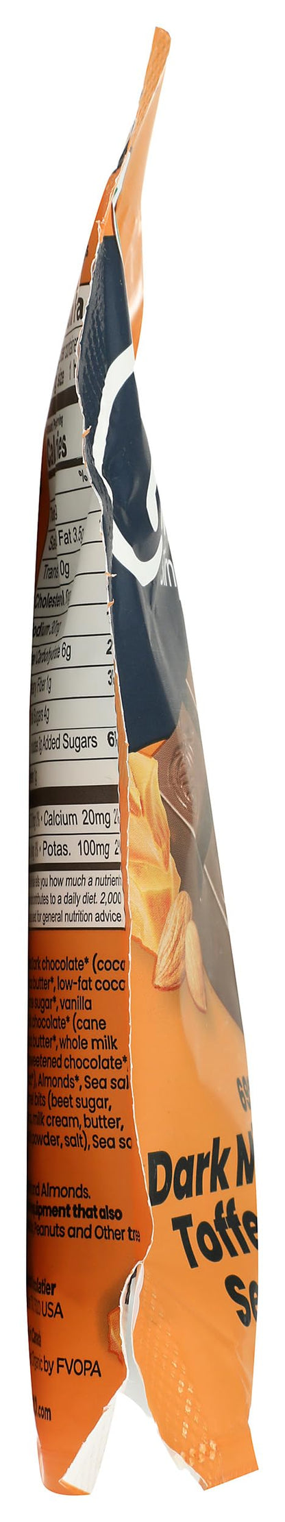 Product image of ChocXO Organic Toffee Almond 69% Dark Milk Chocolate Snaps 3.45 oz 3.45 oz