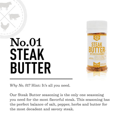 Product image of Lillie's Q Steak Butter Seasoning All-In-One Steak Seasoning Butter Garlic Salt and Black Pepper Perfect for