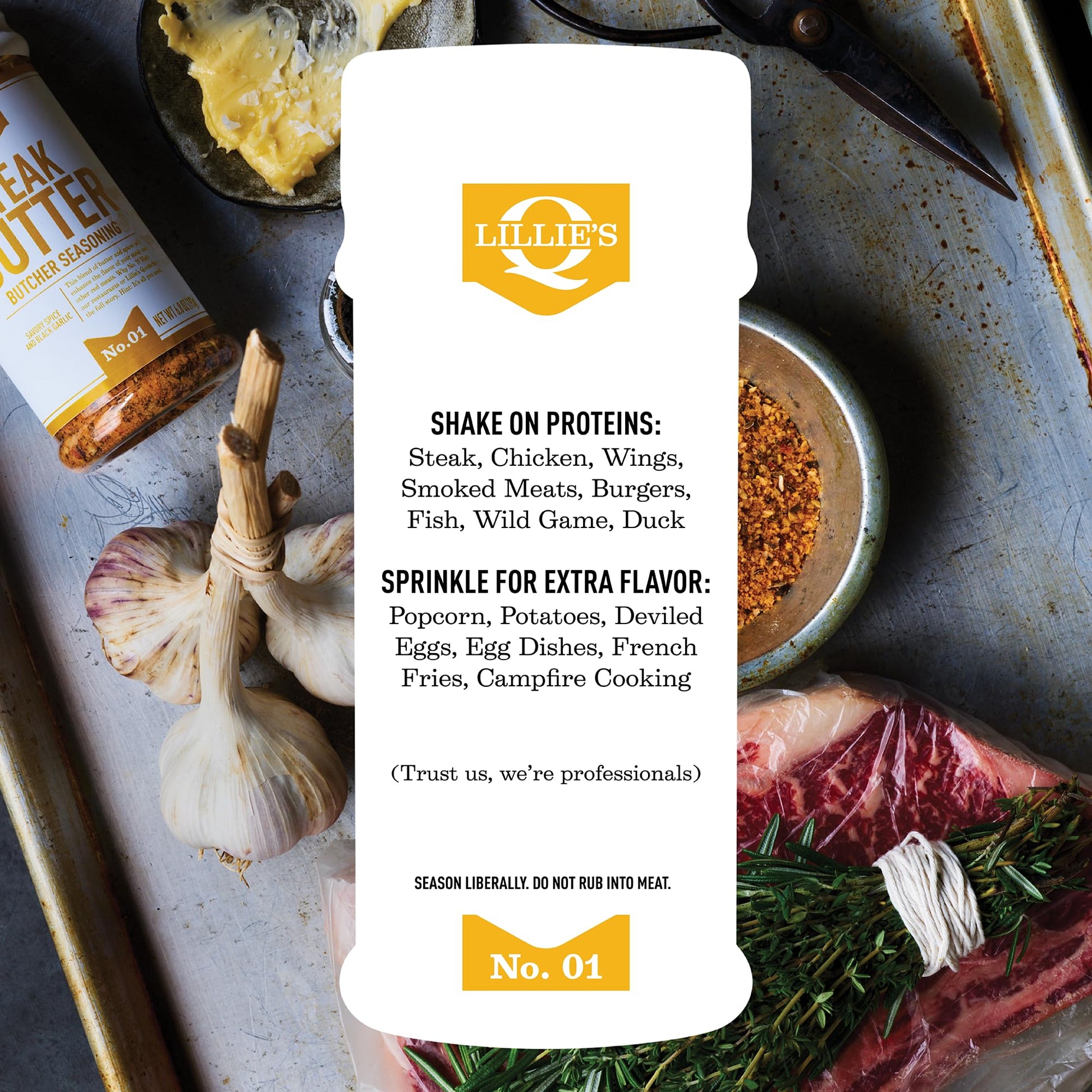 Product image of Lillie's Q Steak Butter Seasoning All-In-One Steak Seasoning Butter Garlic Salt and Black Pepper Perfect for