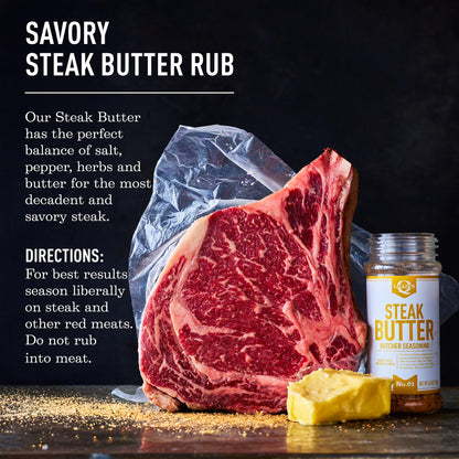 Product image of Lillie's Q Steak Butter Seasoning All-In-One Steak Seasoning Butter Garlic Salt and Black Pepper Perfect for