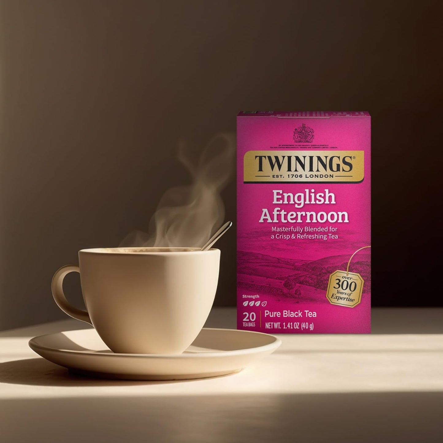 Product image of Twinings Tea English Afternoon Black Tea Caffeinated Individually Wrapped Tea Bags 20 ct Pack of 2