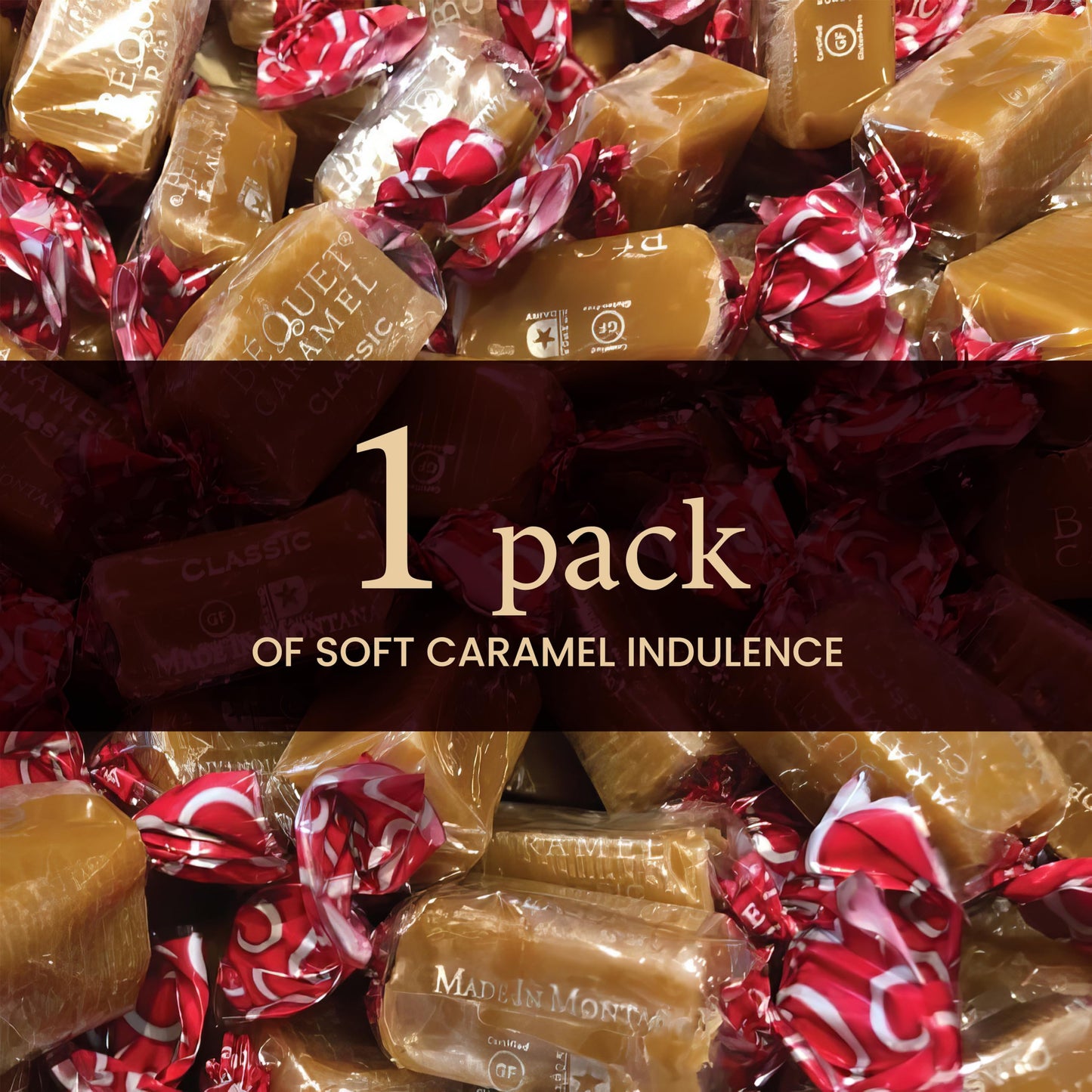 Product image of JO SWEETS Bequet Caramel Classic Handcrafted Gourmet Butter Caramel Candy Pack Gluten Free Smooth Chewy