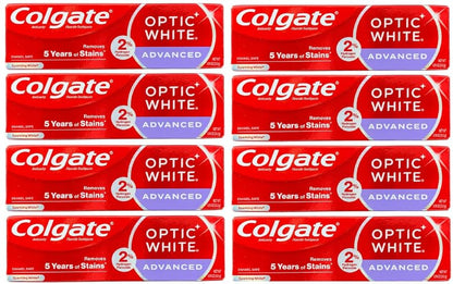Product image of Colgate Optic White Advanced Toothpaste Removes 5 Years of Stains 0.75 oz 0.75 oz Pack of 12