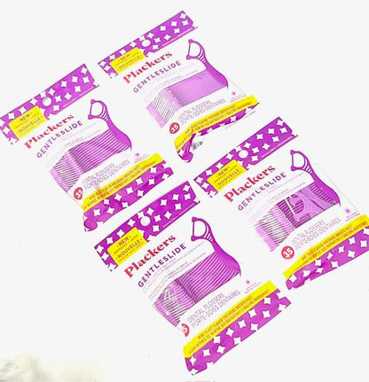 Product image of GKGen Dental Floss Cool Mint Flavor Gentleslide Flossers Picks Tartar Pick for Tight Teeth 35 Picks Pack of