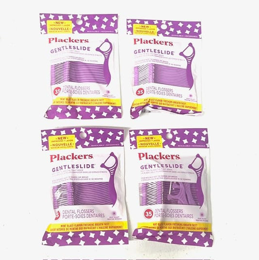Product image of GKGen Dental Floss Cool Mint Flavor Gentleslide Flossers Picks Tartar Pick for Tight Teeth 35 Picks Pack of