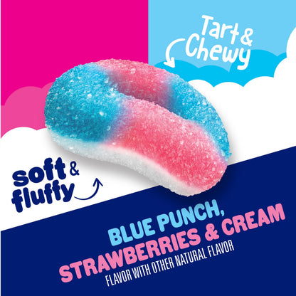 Product image of SweeTARTS Halos Candy Blue Punch and Strawberries and Cream Tart and Chewy Soft and Fluffy 6 oz 6 oz