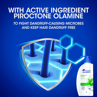 Product image of Head and Shoulders Anti Dandruff Shampoo Cool Menthol Scent Refreshes and Cleanses Scalp Daily Use For All